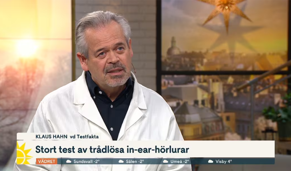 Testfakta's appearance TV4 Nyhetsmorgon.